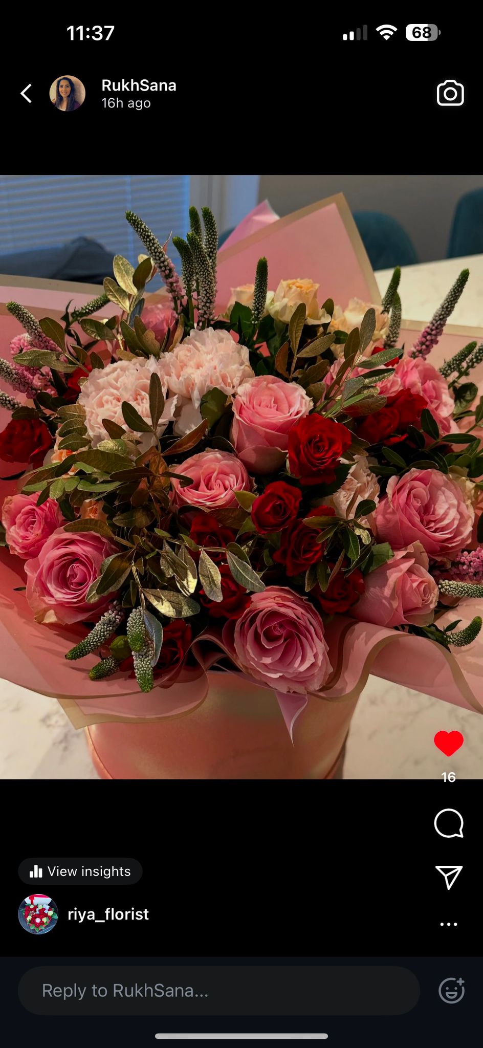Mixed Roses with Foliage Bouquet
