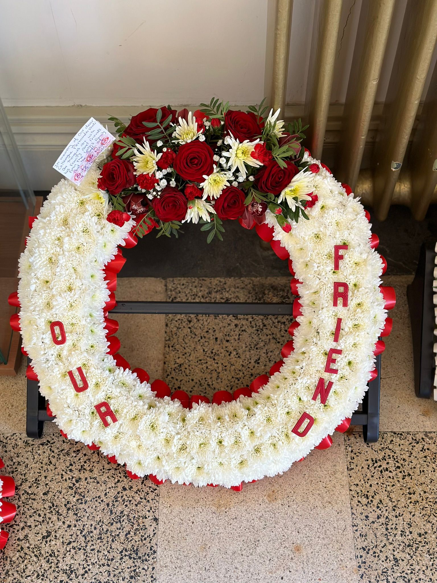 OUR FRIEND Memorial Wreath