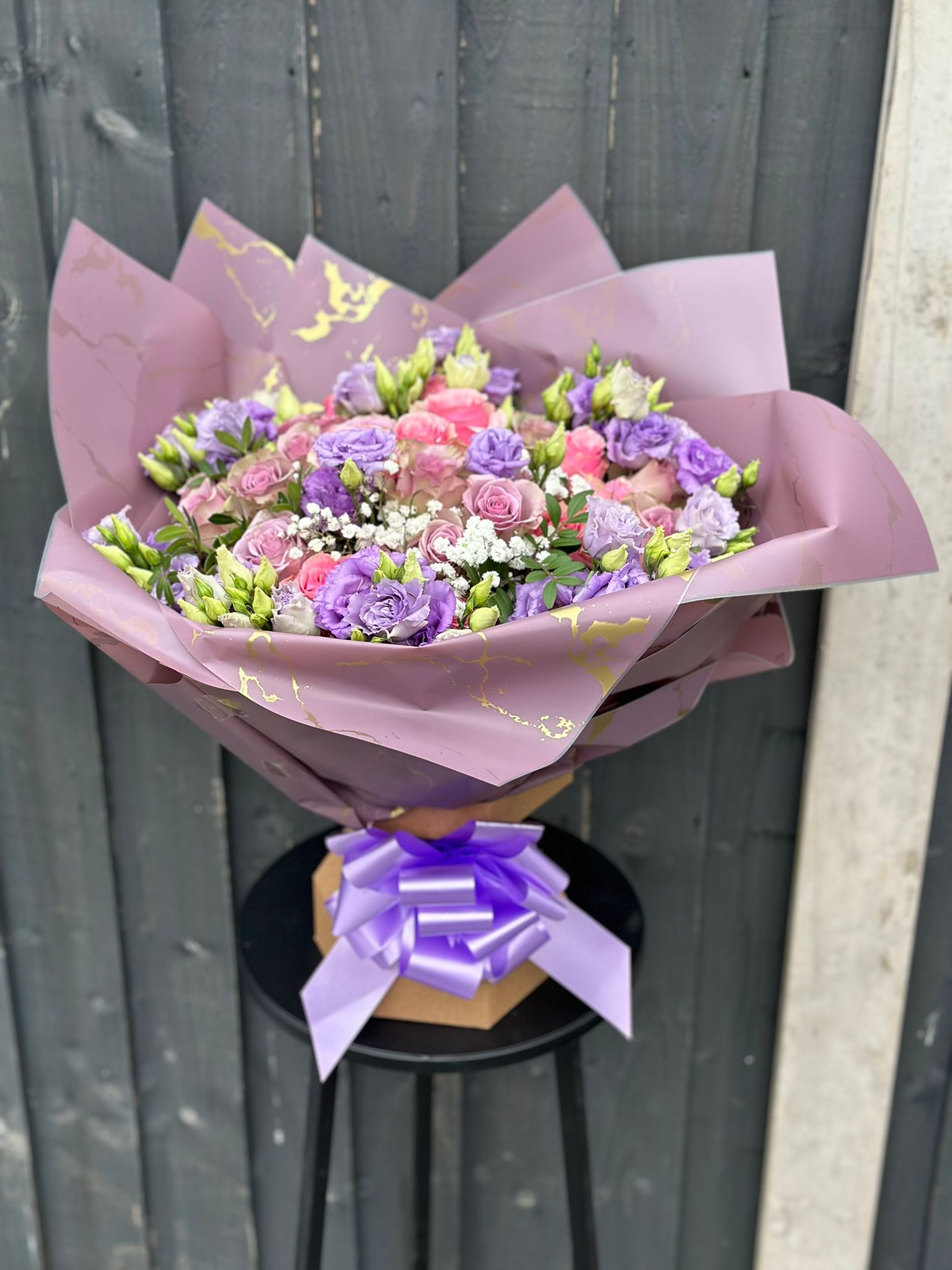 Purple & Pink Lisianthus Bouquet