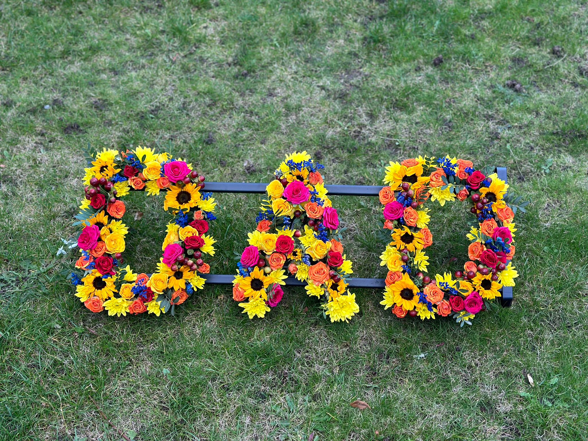 DAD Colorful Letter Tribute