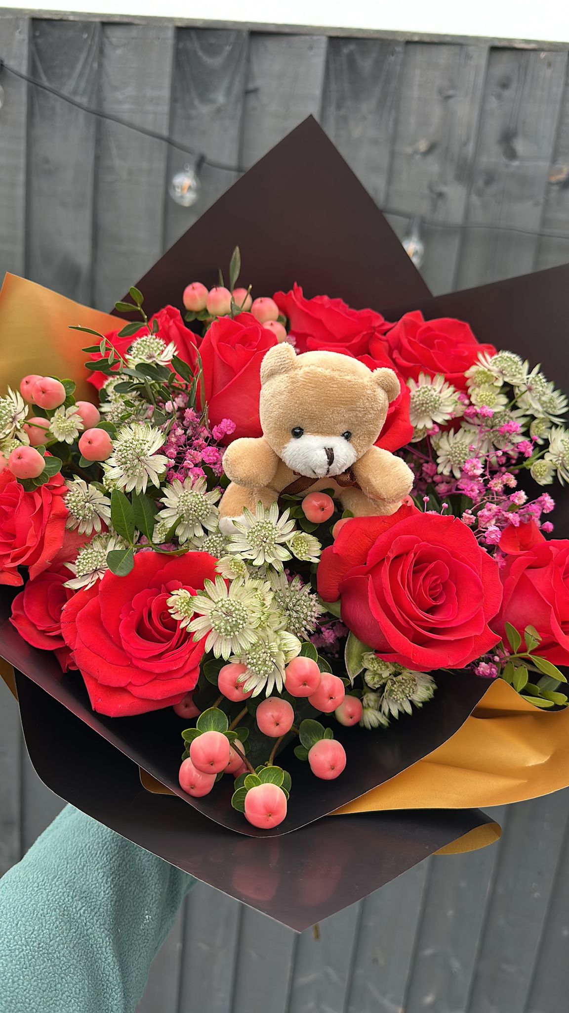 Valentine Teddy Bear Bouquet